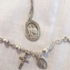 Sterling Bliss Pendant Necklace and Bracelet Set